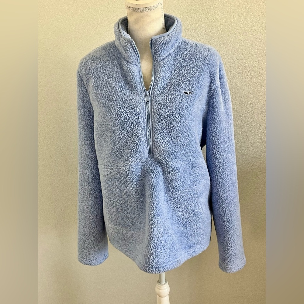 Vineyard Vines Light Blue Fleece Pullover